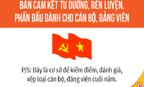 Mẫu bản cam kết tu dưỡng rèn luyện phấn đấu năm 2020