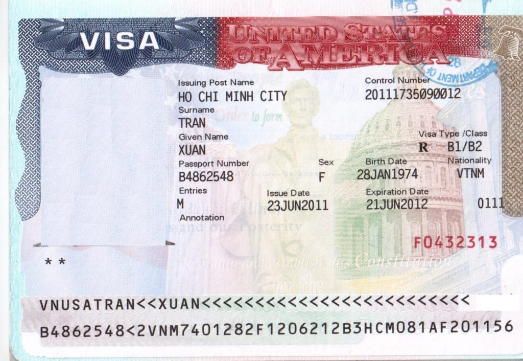 quy trình xin visa Mỹ đi công tác